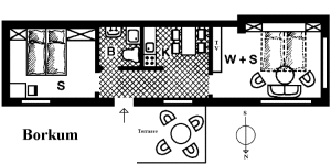 Grundriss Borkum
