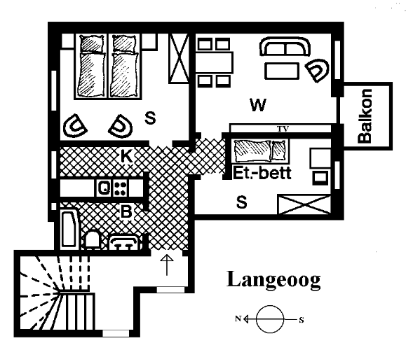 Grundriss Langeoog